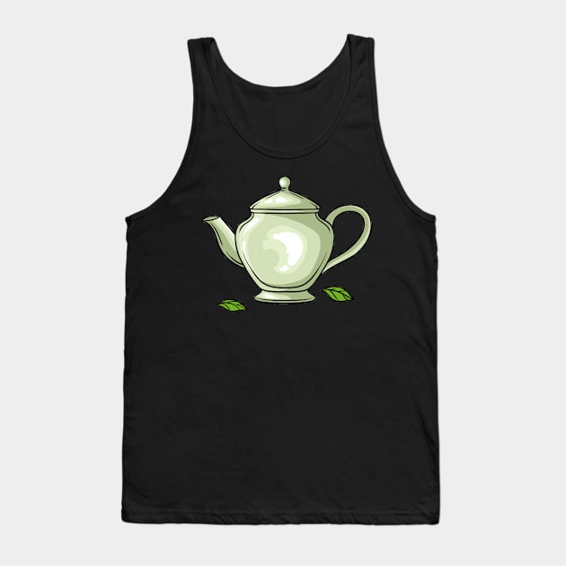 Tea Lover Teapot Tank Top by fromherotozero